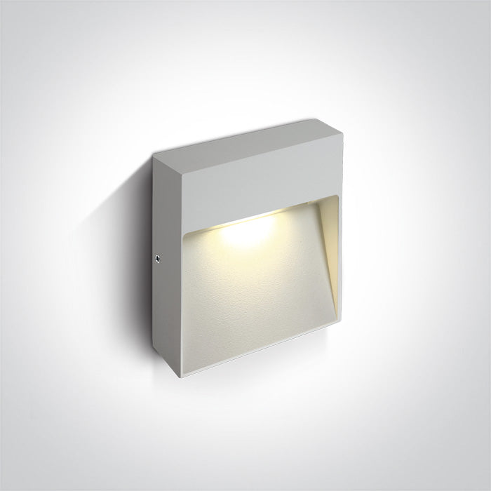 Бял Стенно осветително тяло (аплик) 9W WW (топло бяло) IP54 230V