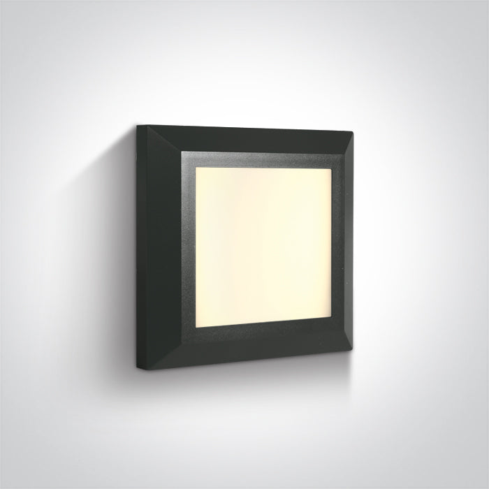 LED Аплик антрацит 3.5W ТБ (Топло Бяла) IP65 230V