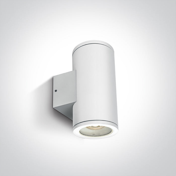 Бял WALL GU10 2x10W IP54