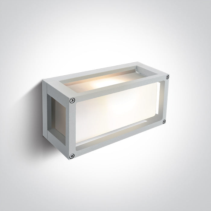 Бял E27 12W Стенно осветително тяло (аплик) IP54