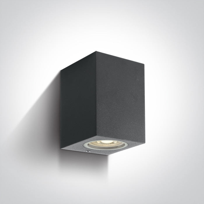Антрацит Стенно осветително тяло (аплик) GU10 10W IP65