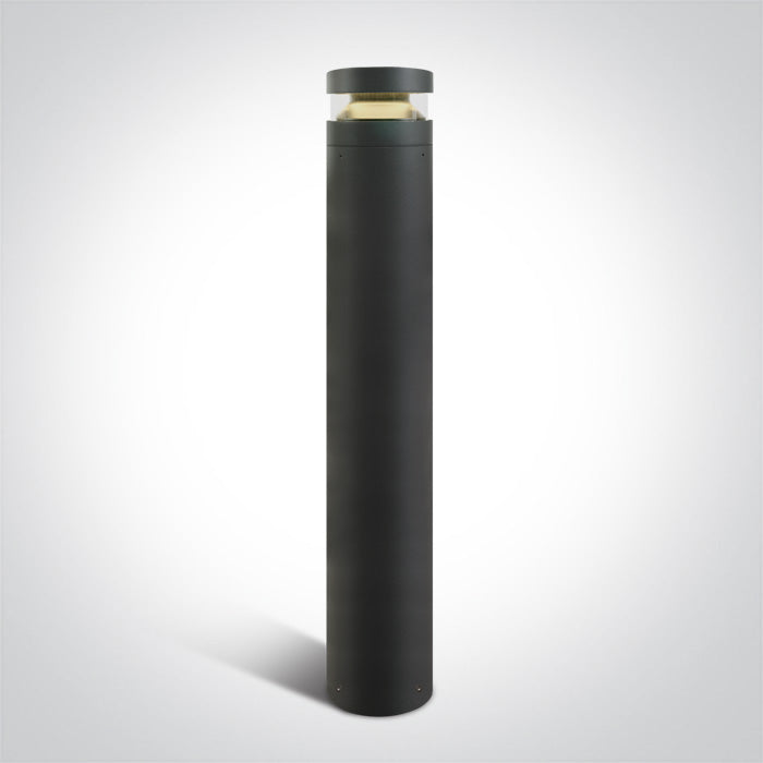 Антрацит Градинска колонка (болард) 100 см 20W WW (топло бяло) IP65 230V