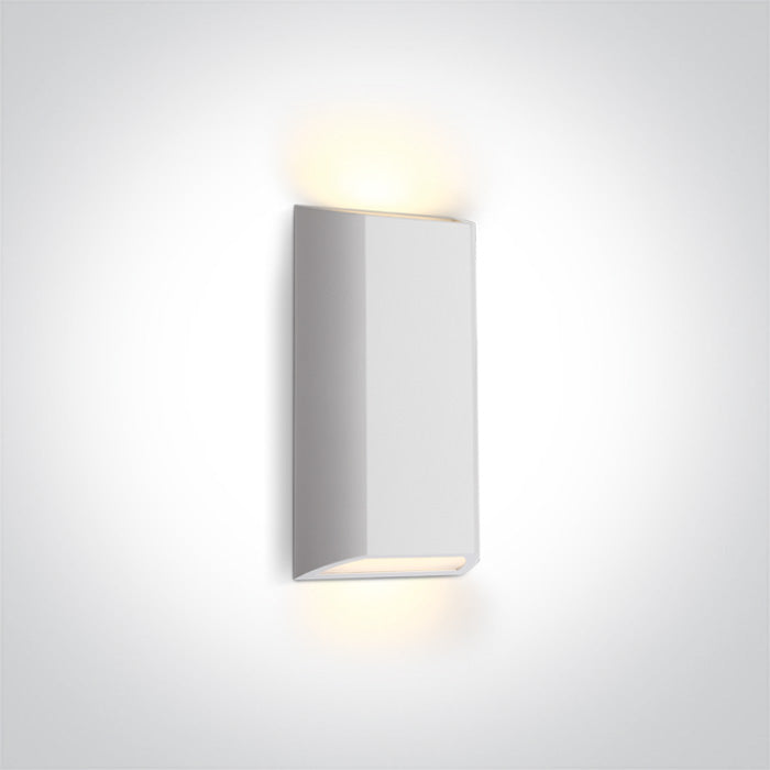 Бял Стенно осветително тяло (аплик) 8W CCT (регулируем цвят на светлината) IP65 230V