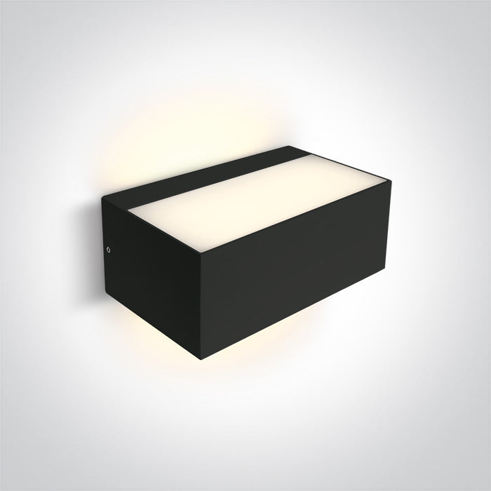 Антрацит E27 Стенно осветително тяло (аплик) 12W IP65 100-240V