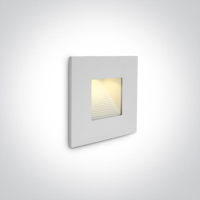 WALL Вградено 1W LED WW (топло бяло) IP44 230V BODY ONLY