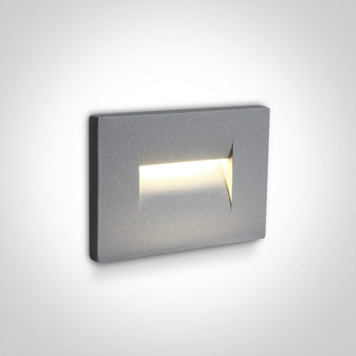 Сив WALL Вградено 3,6W WW (топло бяло) IP65 100-240V