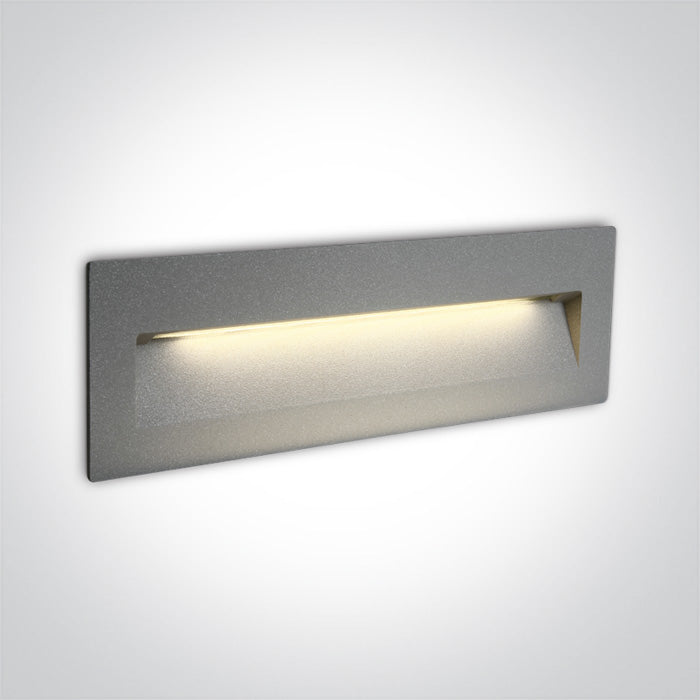 Сив WALL Вградено 7W WW (топло бяло) IP65 Dark-Light (задълбочен оптичен конус) 100-240V