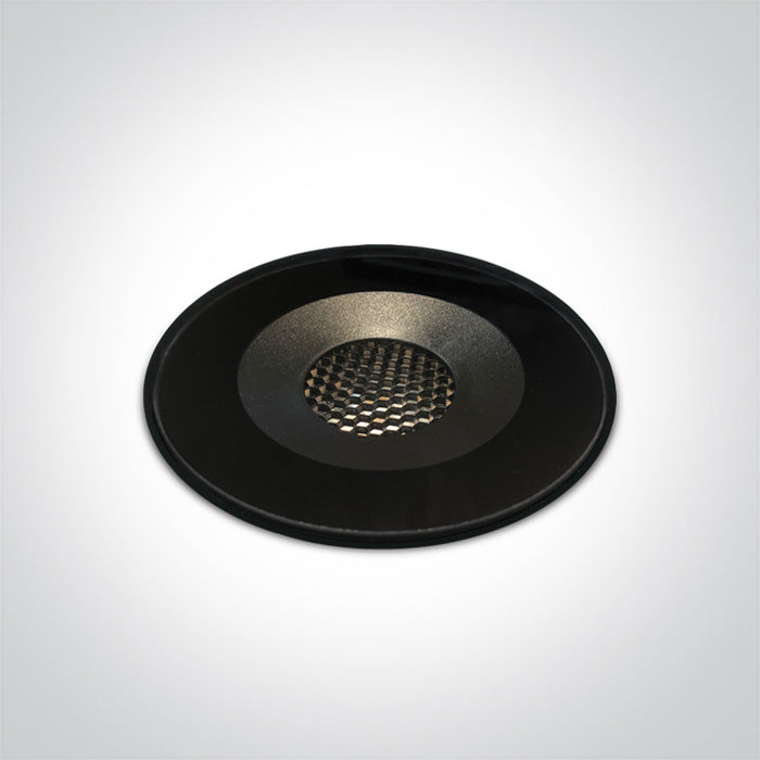 Черен Земен Безрамков 6W WW (топло бяло) IP67 100-240V