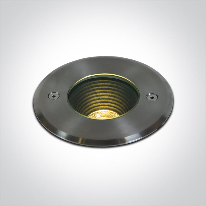 SS316L IP67 Земен COB 10W WW (топло бяло) 230V Dark-Light (задълбочен оптичен конус)
