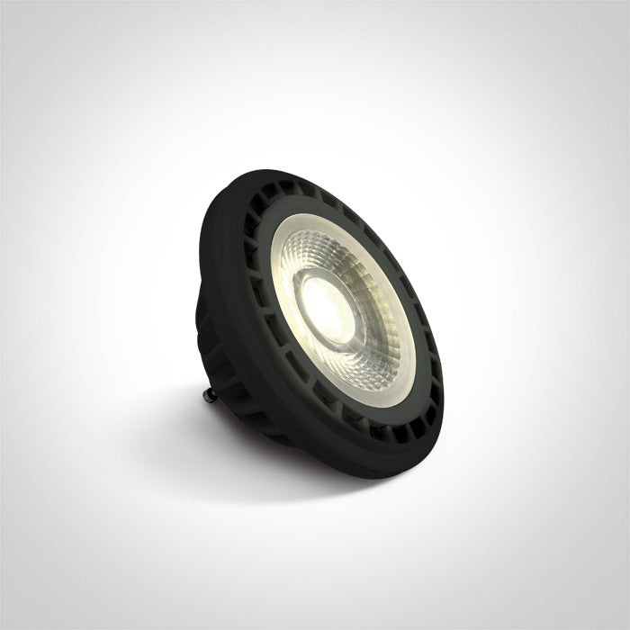 Черен R111 GU10 13W CW (студено бяло) 45° 230v