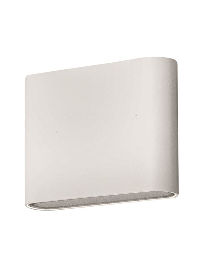Външен аплик SOHO 2x3W LED Пясъчно бял алуминий и стъкло IP54 3000K