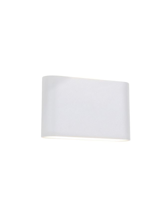 Външен аплик SOHO 2x5W LED Пясъчно бял алуминий и стъкло IP54 3000K