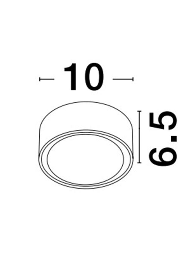 Външен аплик FOCUS 7W Тъмен сив алуминий