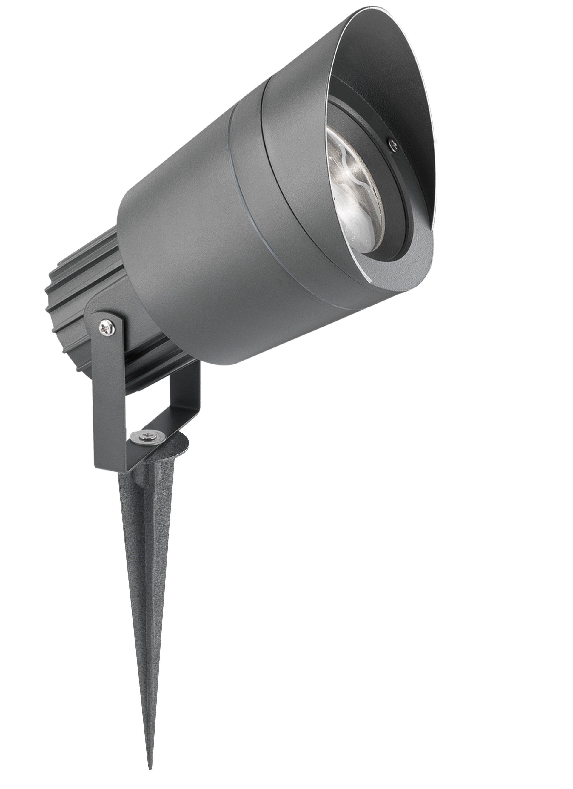 Външен аплик INSIDE LED GU10 10W Тъмен сив алуминий и стъкло IP54