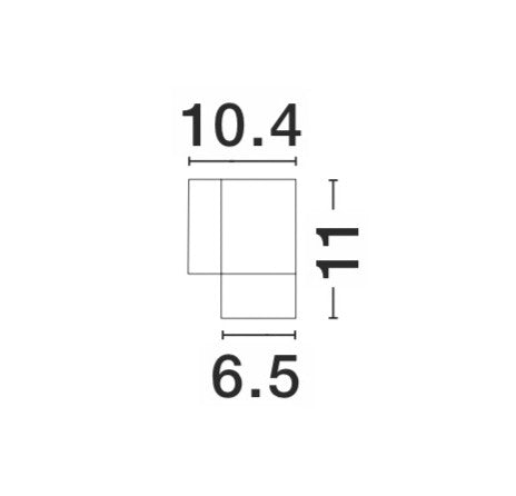 Външен аплик NODUS LED GU10 1x10W Тъмен сив алуминий