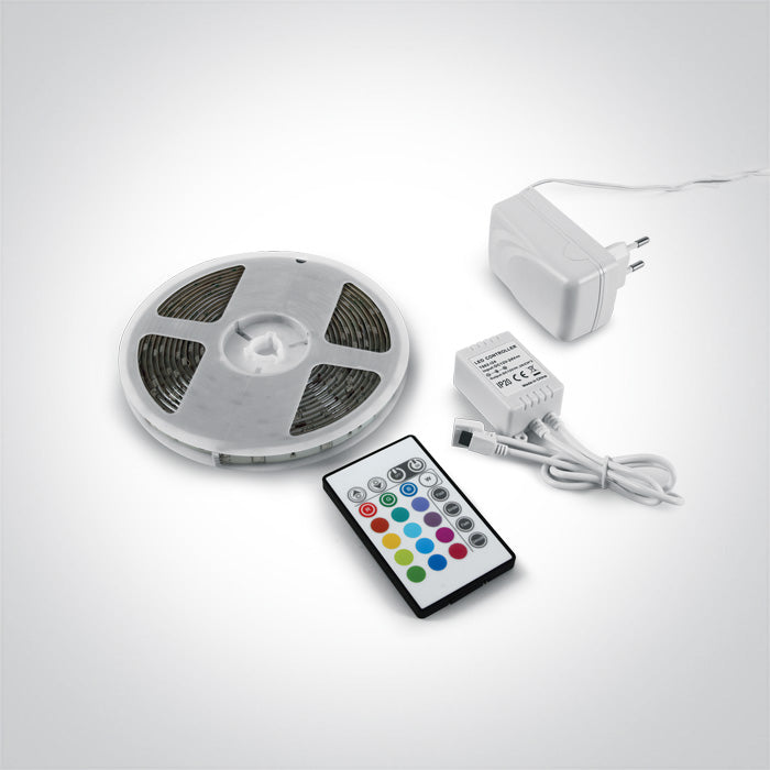 Комплект RGB 5 м + REMOTE 2W/m/colour IP20 230V/12V