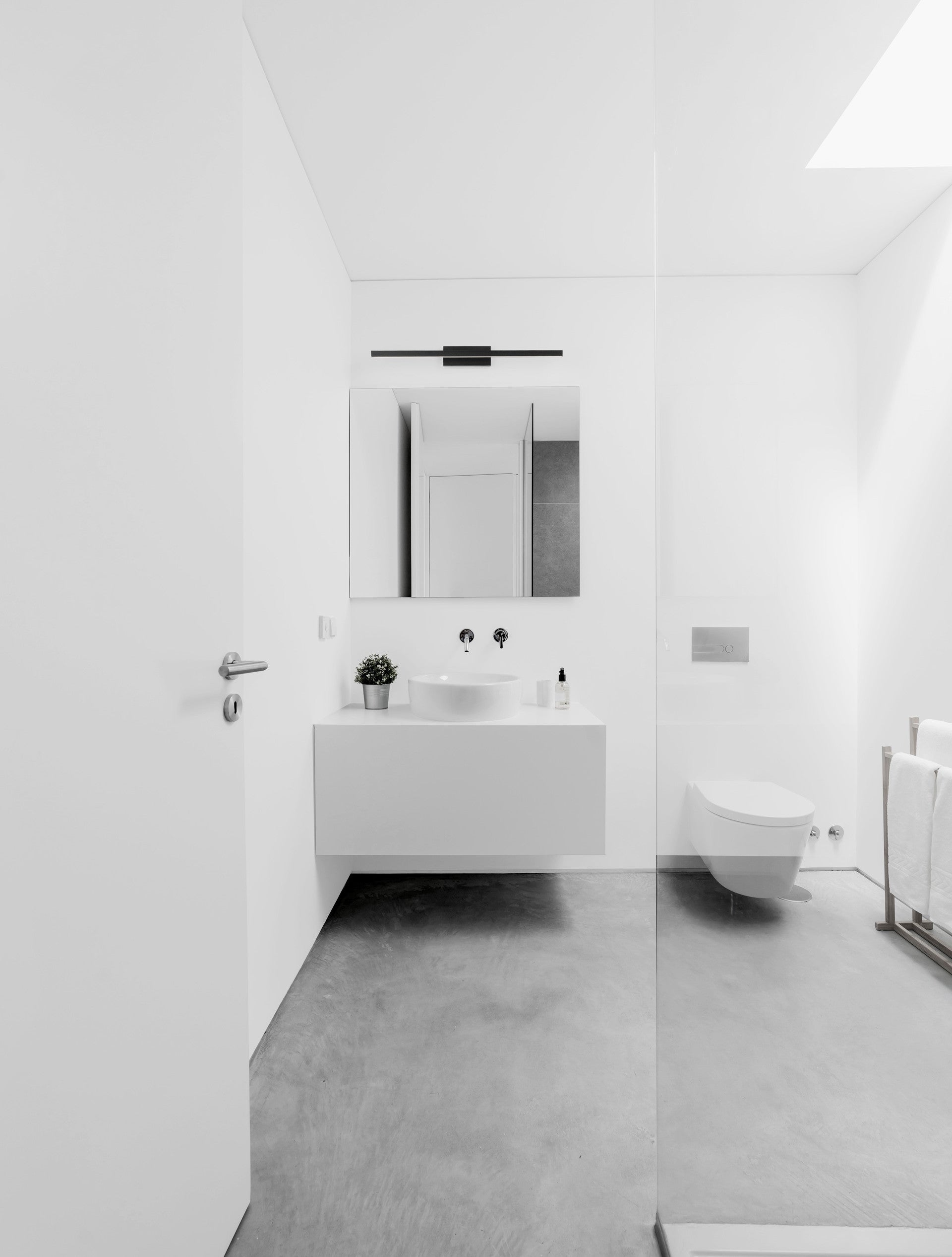 Висяща лампа FLAT 18W LED, матиран черен алуминий и акрил, IP44