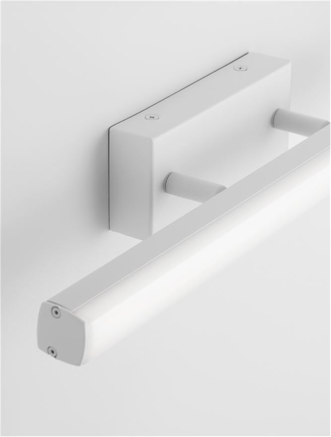 Висящо осветително тяло (пендел) WILLOW 12W LED Матово бял алуминий и акрил IP44