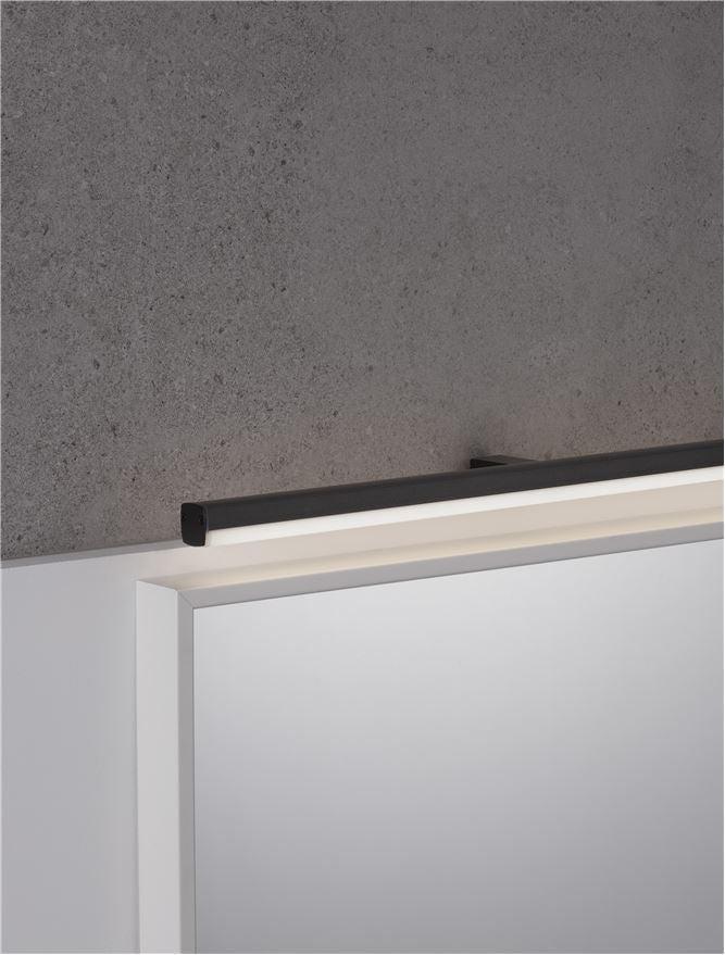 Висящо осветително тяло (пендел) GLIM 18W LED Матово черен алуминий и акрил IP44