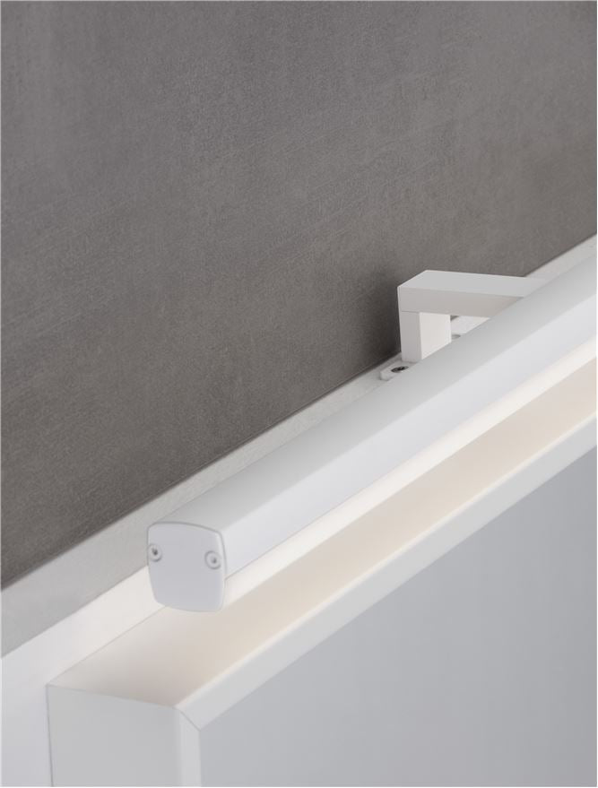 Висящо осветително тяло (пендел) GLIM 18W LED Матово бял алуминий и акрил IP44