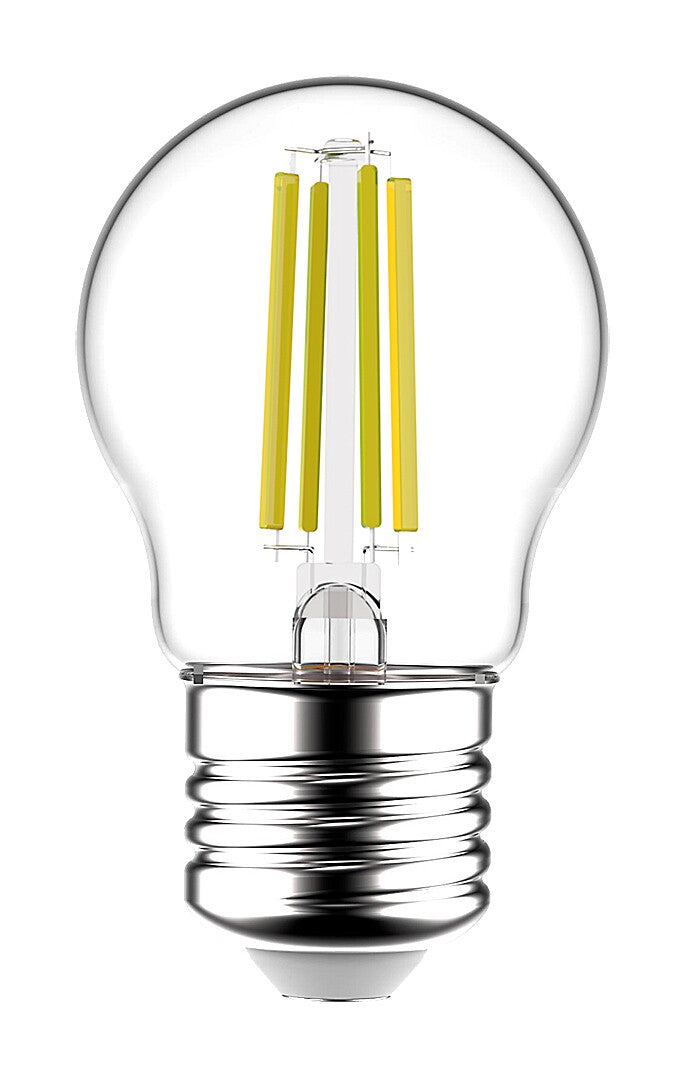Филаментна LED крушка, E27 G45, 2W, 470lm, 3000K
