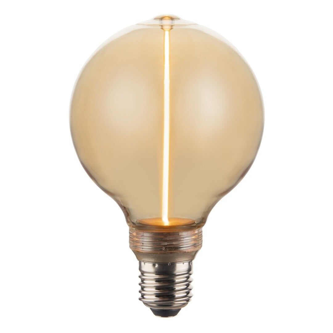 Филаментна LED крушка, E27 G95, 4W, 170lm, 1800K