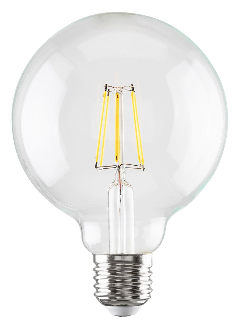 Филаментна LED крушка, E27 G95, 7W, 870lm, 4000K
