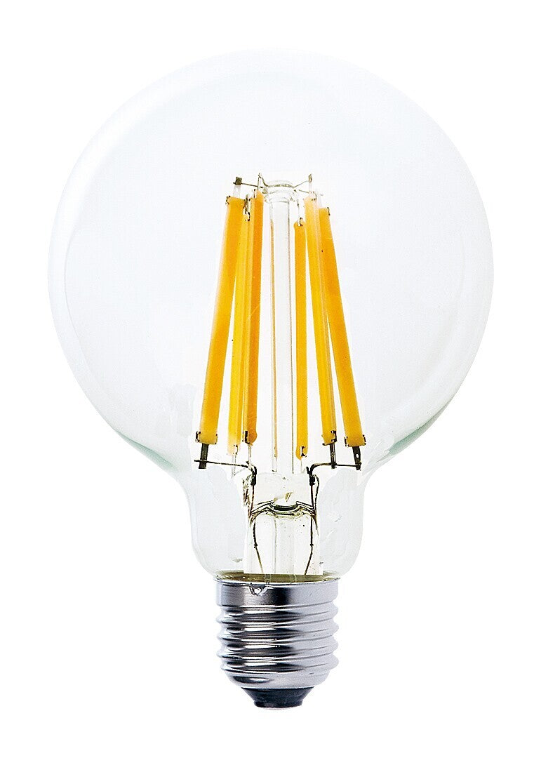 Филаментна LED крушка, E27 G95, 12W, 2000lm, 3000K