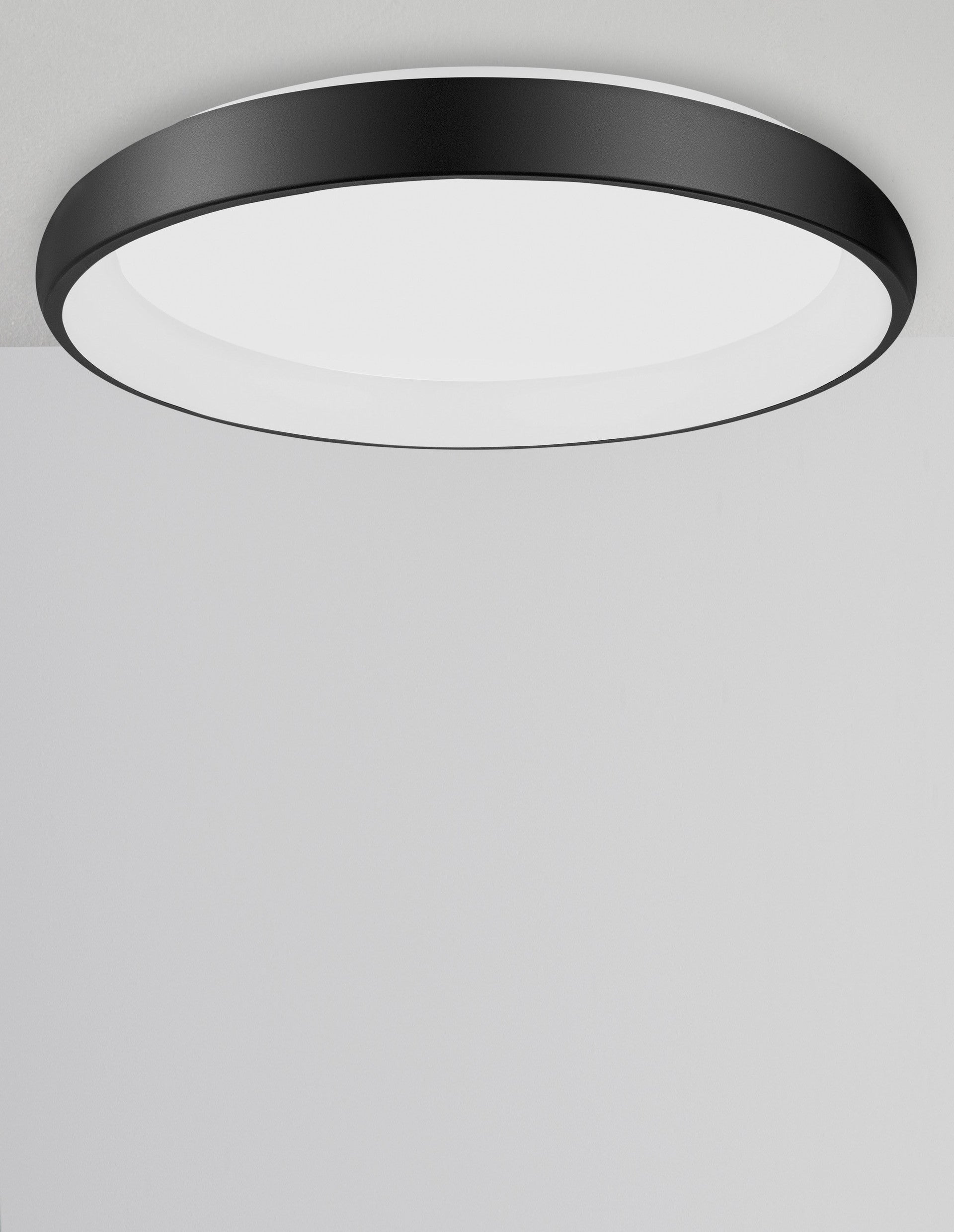 Висящо осветително тяло (пендел) ALBI 50W Пясъчно черен алуминий и акрил LED Триак димируем