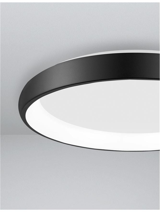 Висящо осветително тяло (пендел) ALBI 50W Пясъчно черен алуминий и акрил LED Триак димируем