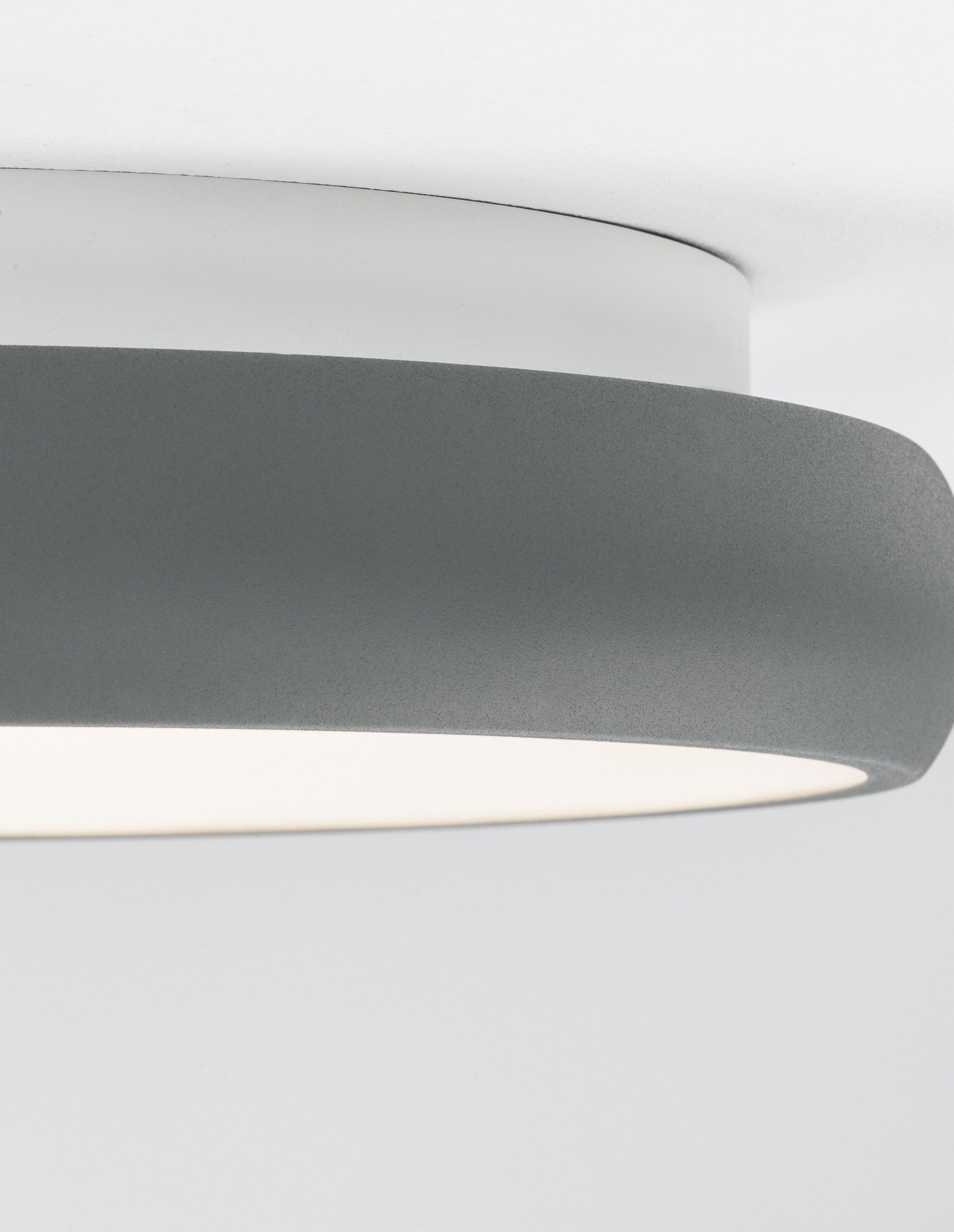 Висяща лампа ALBI 32W сива, алуминий и акрил, LED, с Triac димиране
