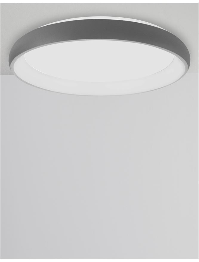 Висящо осветително тяло (пендел) ALBI 50W Сив алуминий и акрил LED Триак димируем