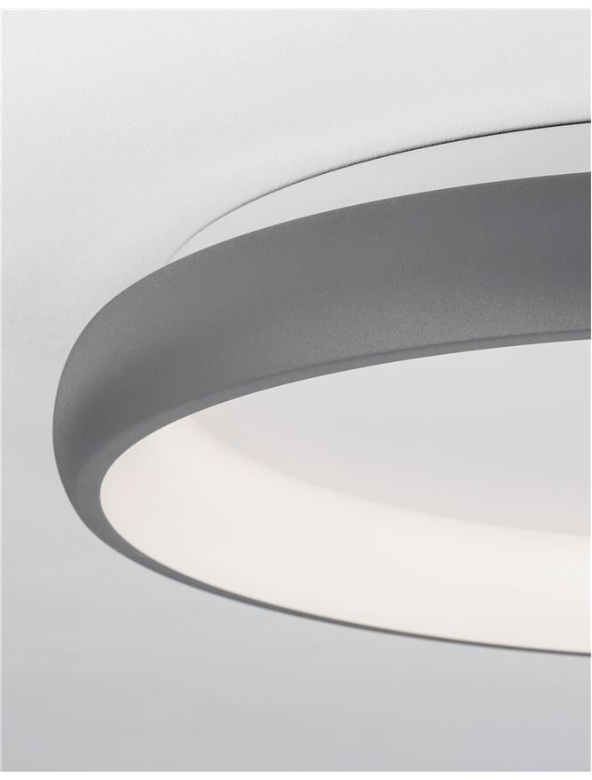 Висящо осветително тяло (пендел) ALBI 50W Сив алуминий и акрил LED Триак димируем