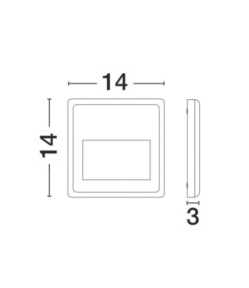 Външен аплик PULSAR 4W Тъмен сив ABS