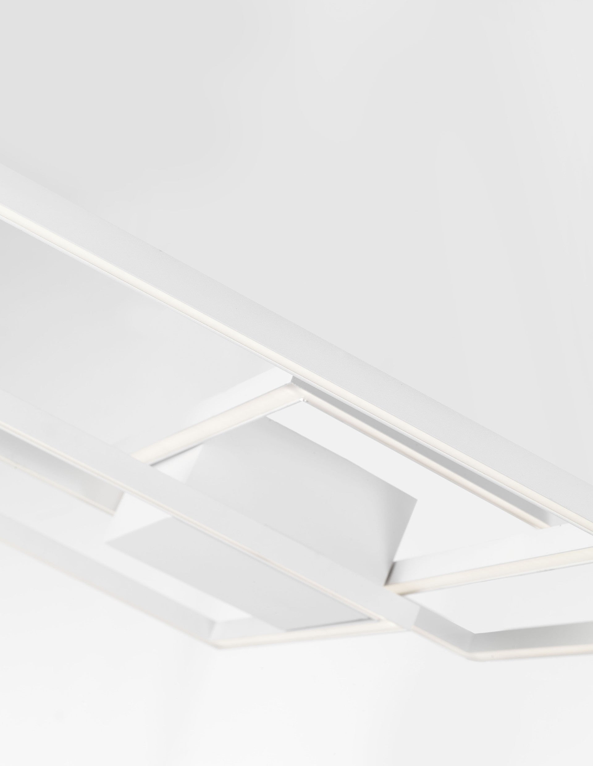 Висящо осветително тяло (пендел) BILBAO 42W LED Бял алуминий и акрил L56 W56 H8.5см