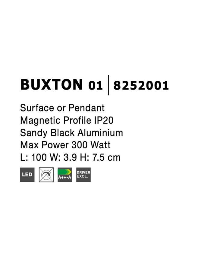 Магнитна система 48V BUXTON Пясъчно черен