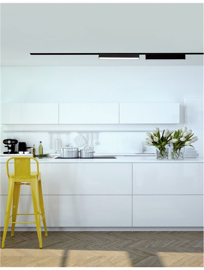 Магнитна система 48V BUXTON LED лента 25W 4000K Матово черен L27.4 H11.7см