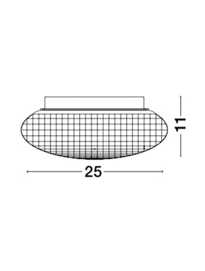 Висящо осветително тяло (пендел) SENS LED E27 12W Бяло стъкло бял метал