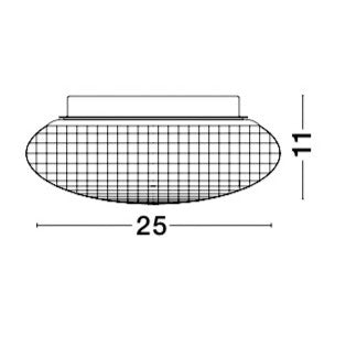 Висящо осветително тяло (пендел) SENS LED E27 12W Прозрачно стъкло бял метал