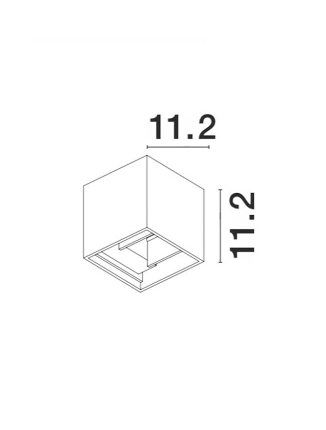 Външен аплик COMO 2x3W Античен кафяв алуминий