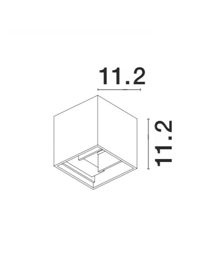Външен аплик COMO 2x3W Тъмен сив алуминий