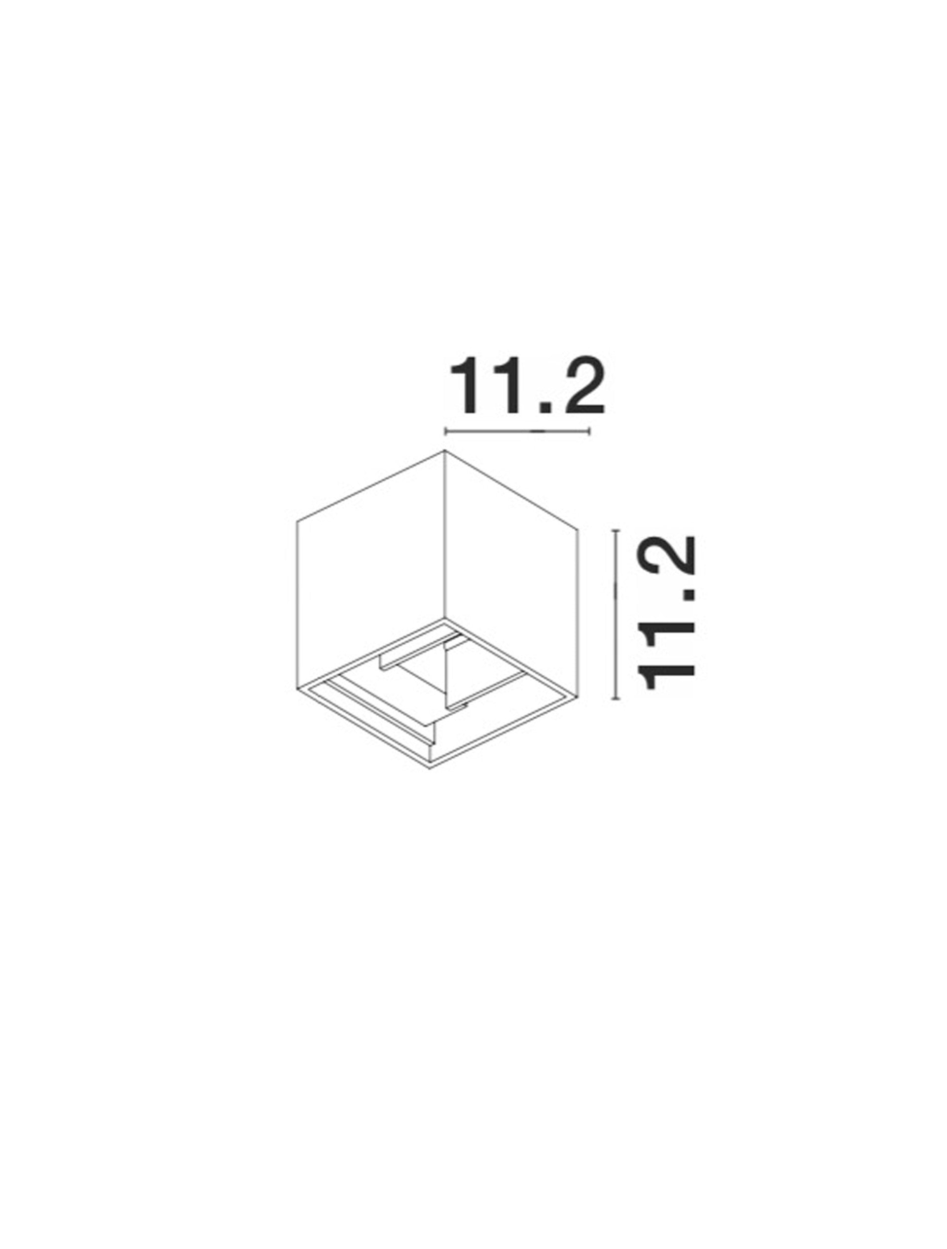 Външен аплик COMO 2x3W Тъмен сив алуминий