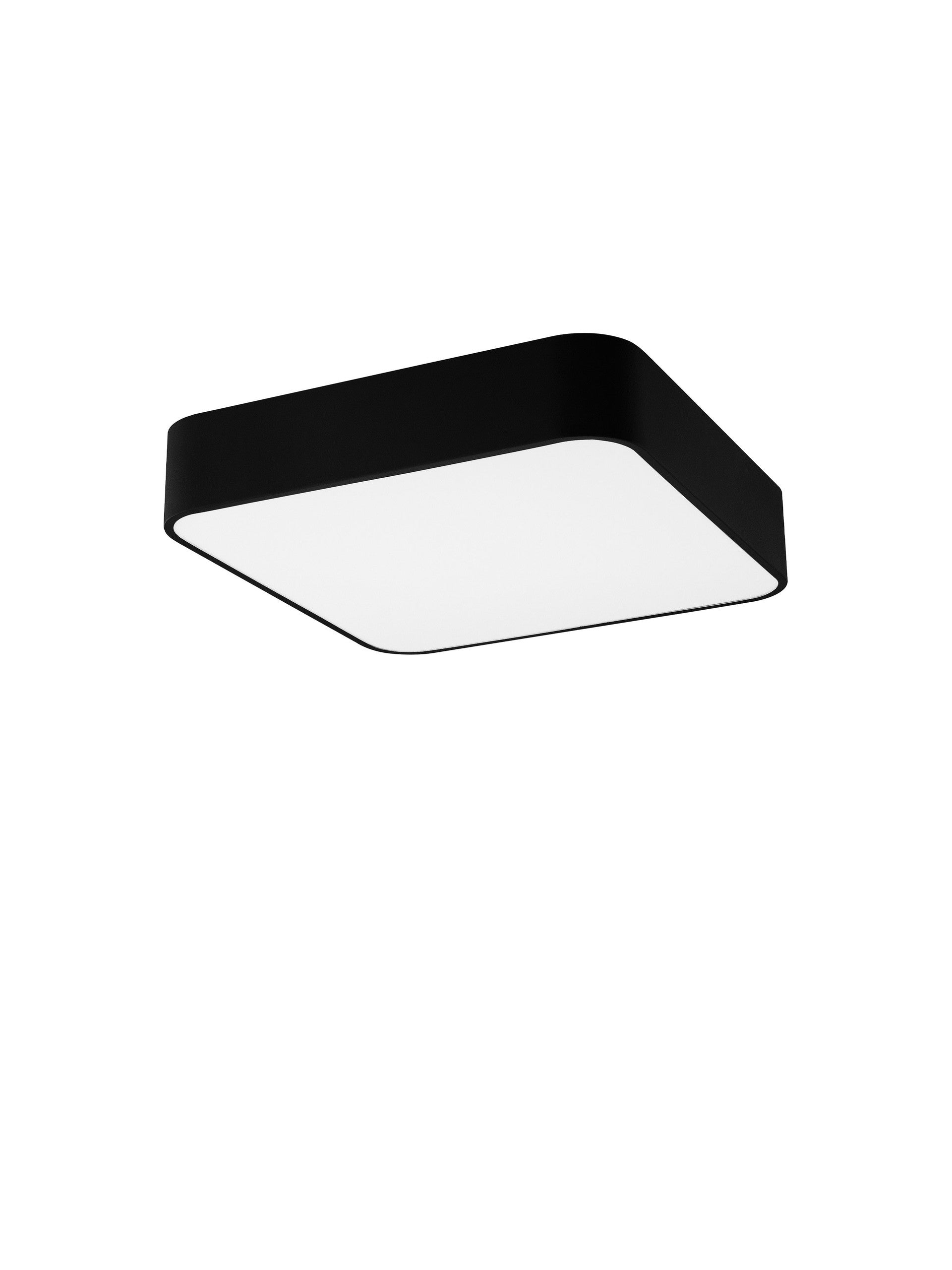 Окачена лампа RAGU 4х12W LED E27, черен метал, матов бял акрил