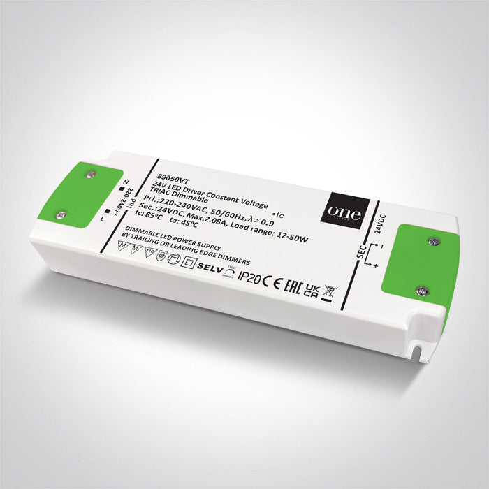 Захранващ драйвер 24V DC 12-50W 230V С димиране