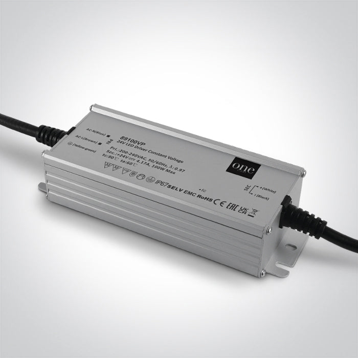 LED Захранващ драйвер 24V 100W IP67 230V