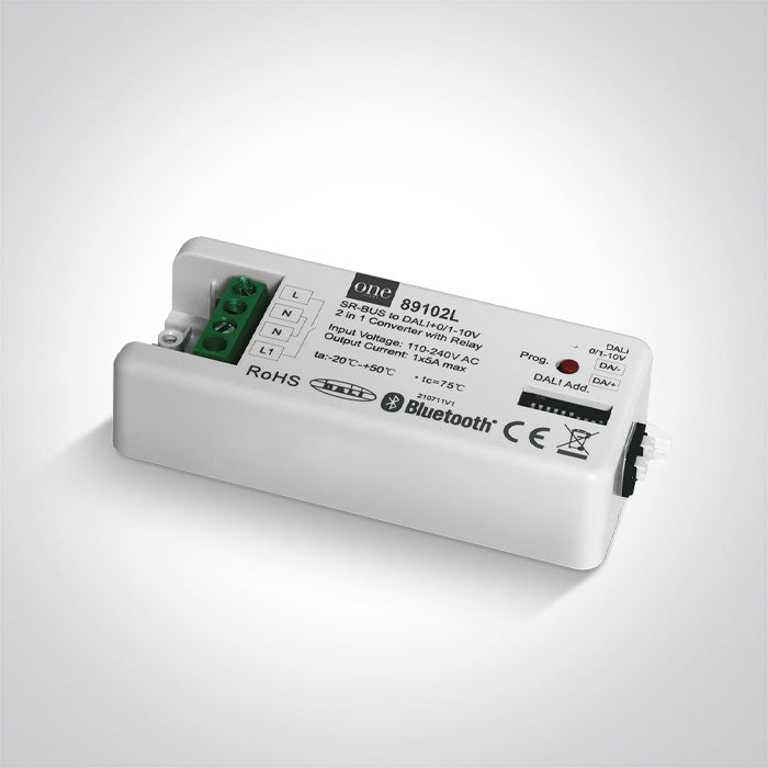 RF + BLUETOOTH to DALI / 1-10v CONTROLLER 1 CHANNEL 5A MAX 100-240V