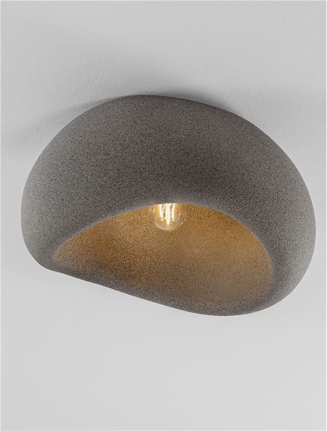 Висящо осветително тяло (пендел) AERE 12W LED E27 Пясъчно сив полиуретан и смола L50 W40 H25.5см