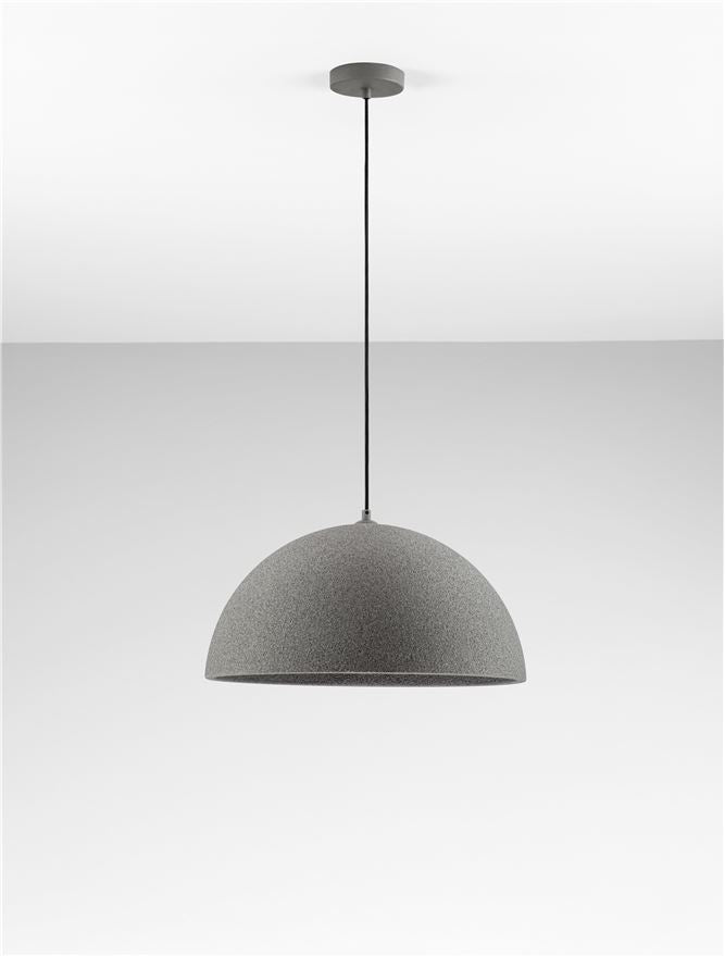 Висящо осветително тяло (пендел) STARLA 12W LED E27 Пясъчно сив полиуретан и смола ⌀50 H250см