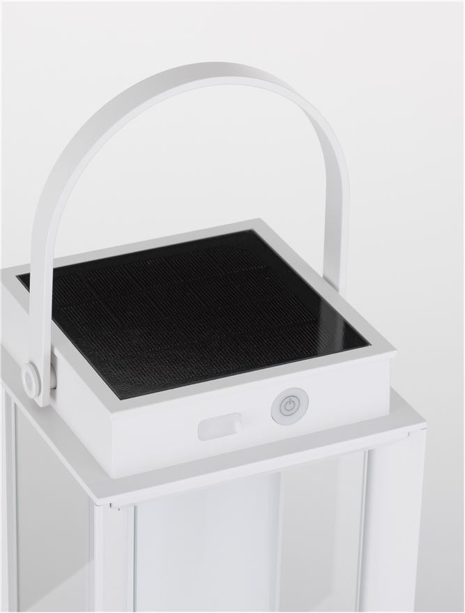 Външен аплик VERHAL 2W LED Пясъчно бял алуминий и прозрачно стъкло IP54