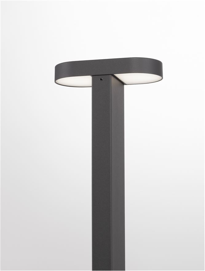 Външен пендел OFIR LED 10W Тъмен антрацит алуминий и акрил L16 W8 H75см IP54